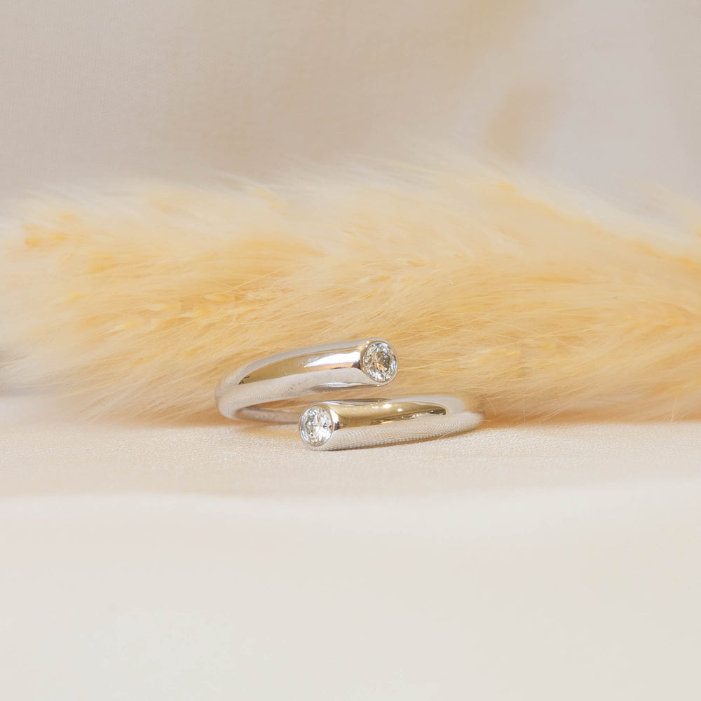 14kw Bypass Diamond Ring