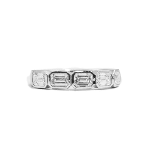 1.21ctw Emerald-Cut Lab Grown Diamond Band