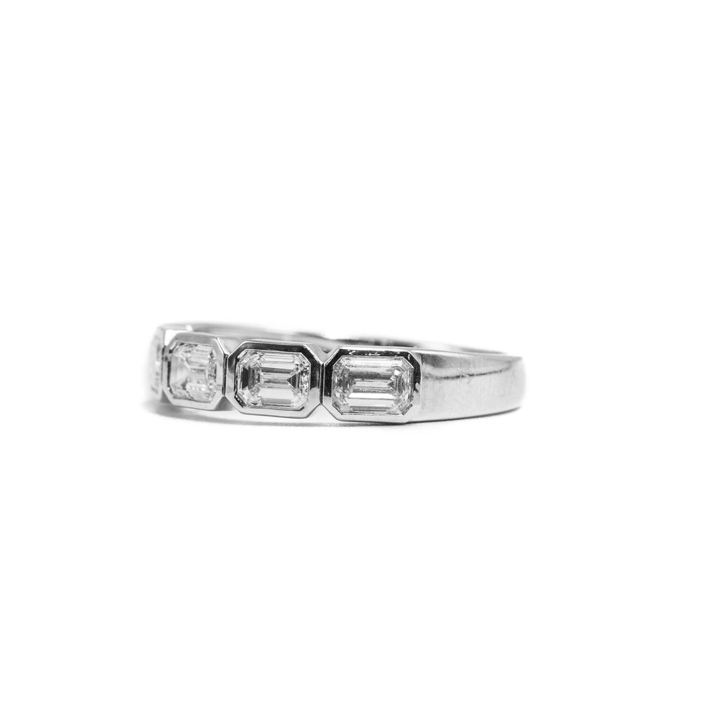 1.21ctw Emerald-Cut Lab Grown Diamond Band
