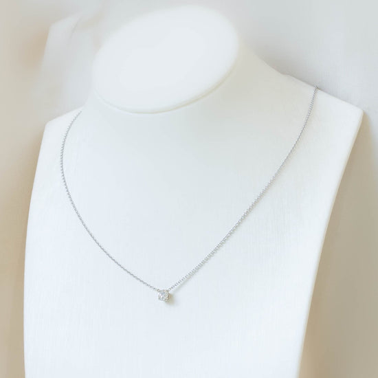 Bezel Diamond Solitaire Necklace – S. E. Joseph Jewelers