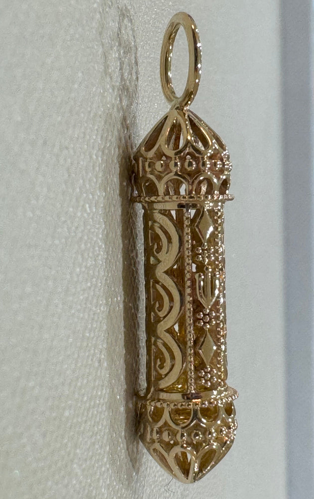 14ky Custom Mezuzah Pendant