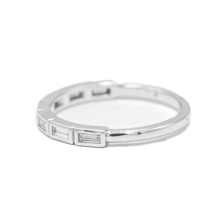 14kw .25ctw Baguette Diamond Band