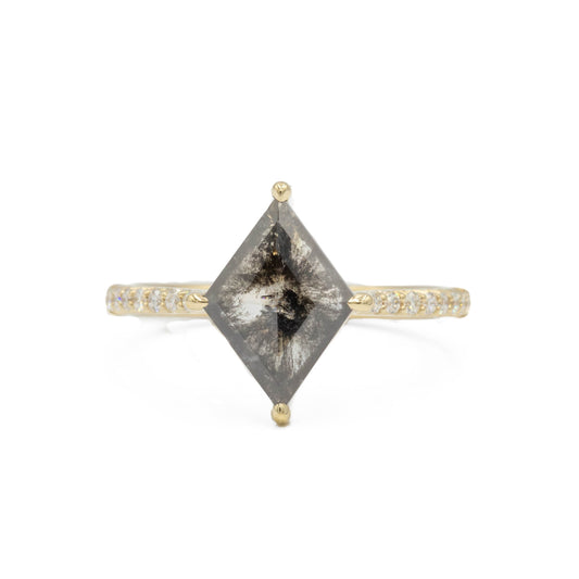1.21ct Kite-Shaped "Tessa" Salt & Pepper Diamond Ring