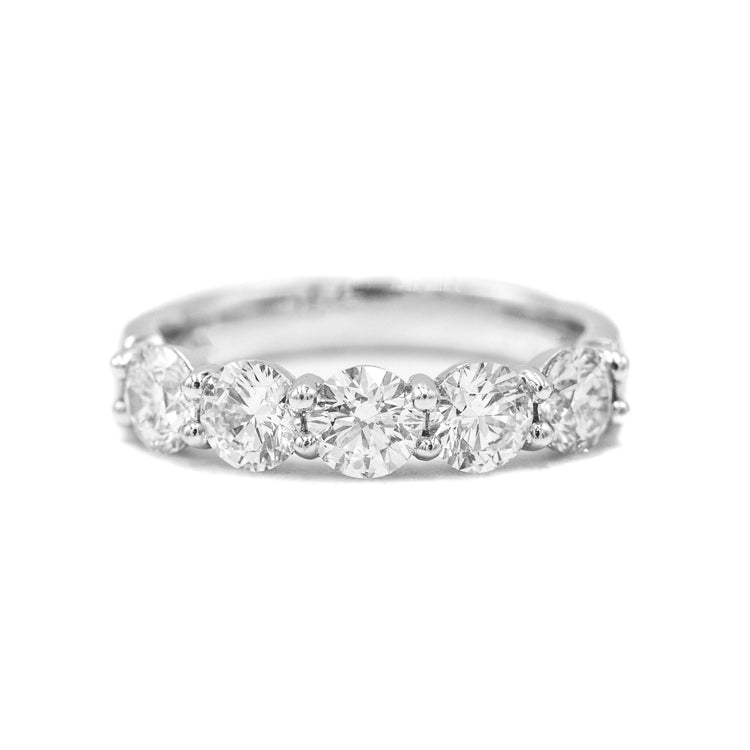 Platinum 1.52ctw 5-Stone Diamond Band