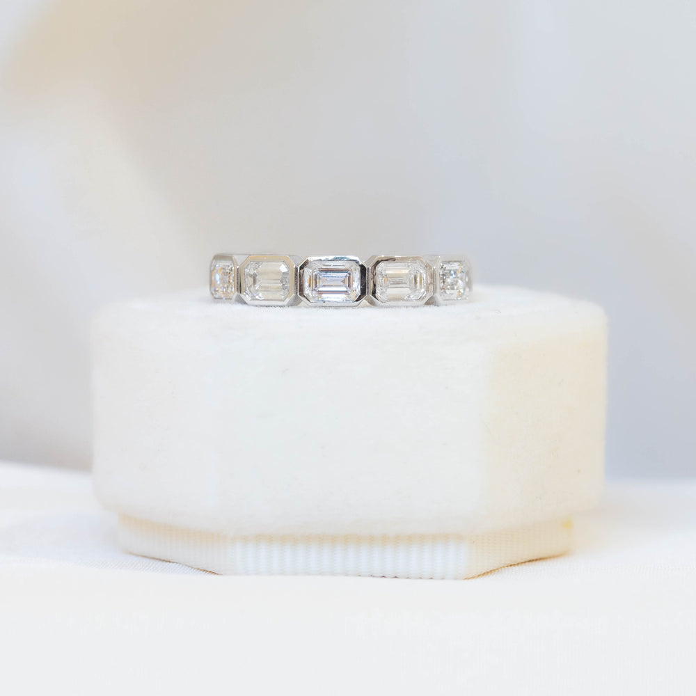 1.21ctw Emerald-Cut Lab Grown Diamond Band