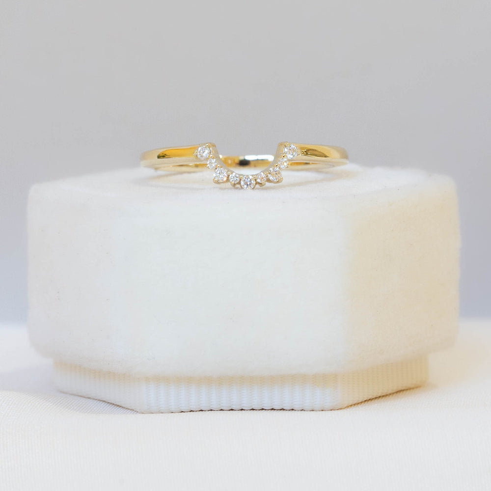 14ky U-Shaped Diamond Band