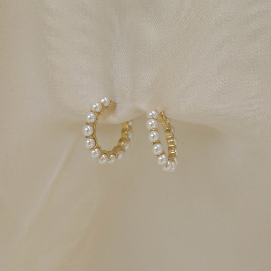 14ky Akoya Pearl Hoops