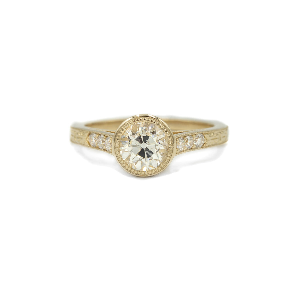 1.07ct Old European-Cut Vintage-Inspired Diamond Ring