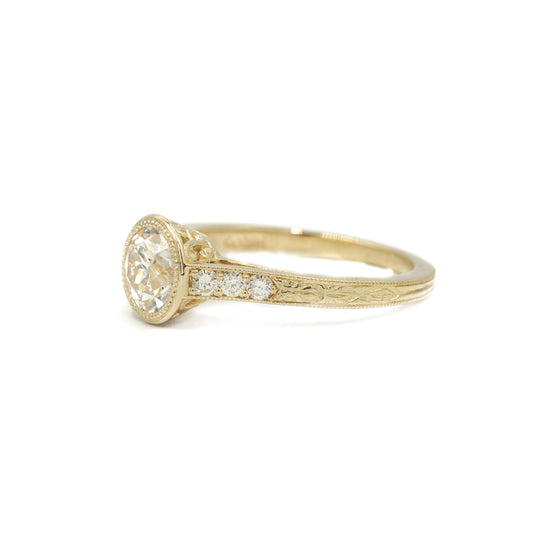 1.07ct Old European-Cut Vintage-Inspired Diamond Ring