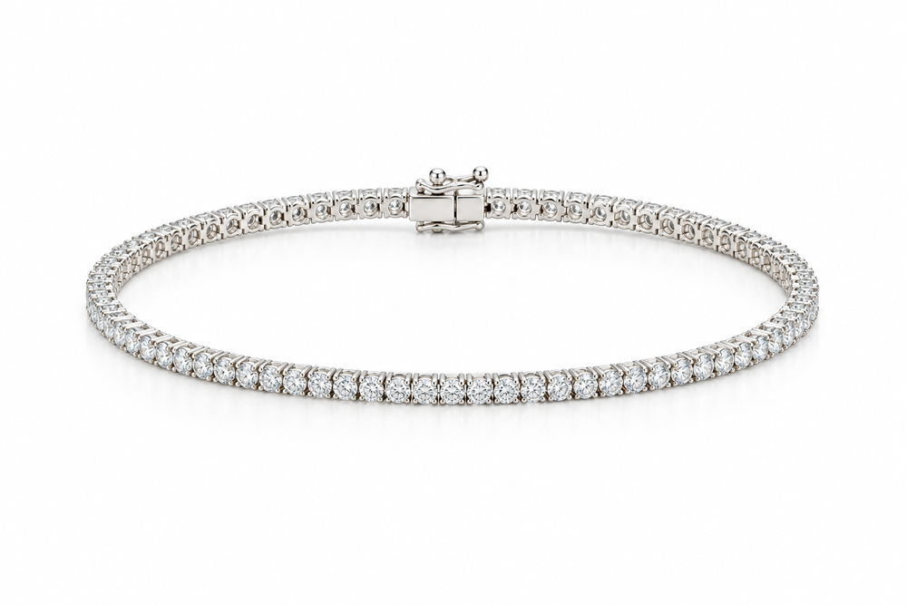 14kw 4.61ctw Lab Diamond Tennis Bracelet