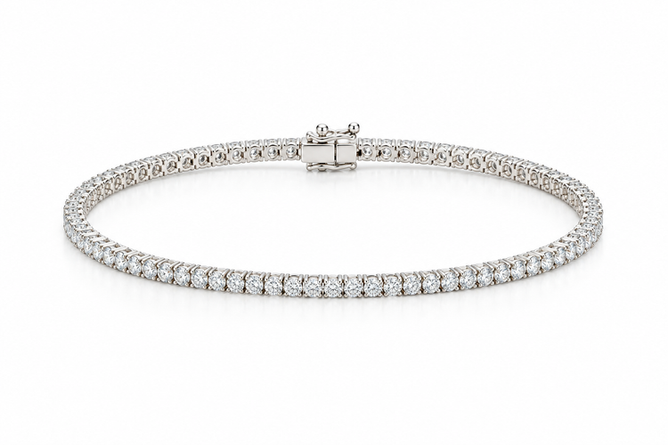14kw 4.61ctw Lab Diamond Tennis Bracelet