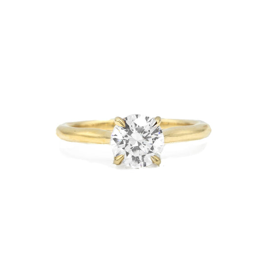 14ky Petite Diamond Engagement Ring