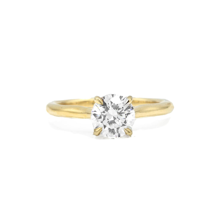 14k Petite Diamond Engagement Ring
