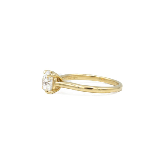 14ky Petite Diamond Engagement Ring