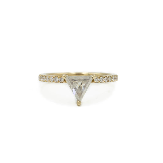 .72ct Trillion-Cut Salty Diamond Ring