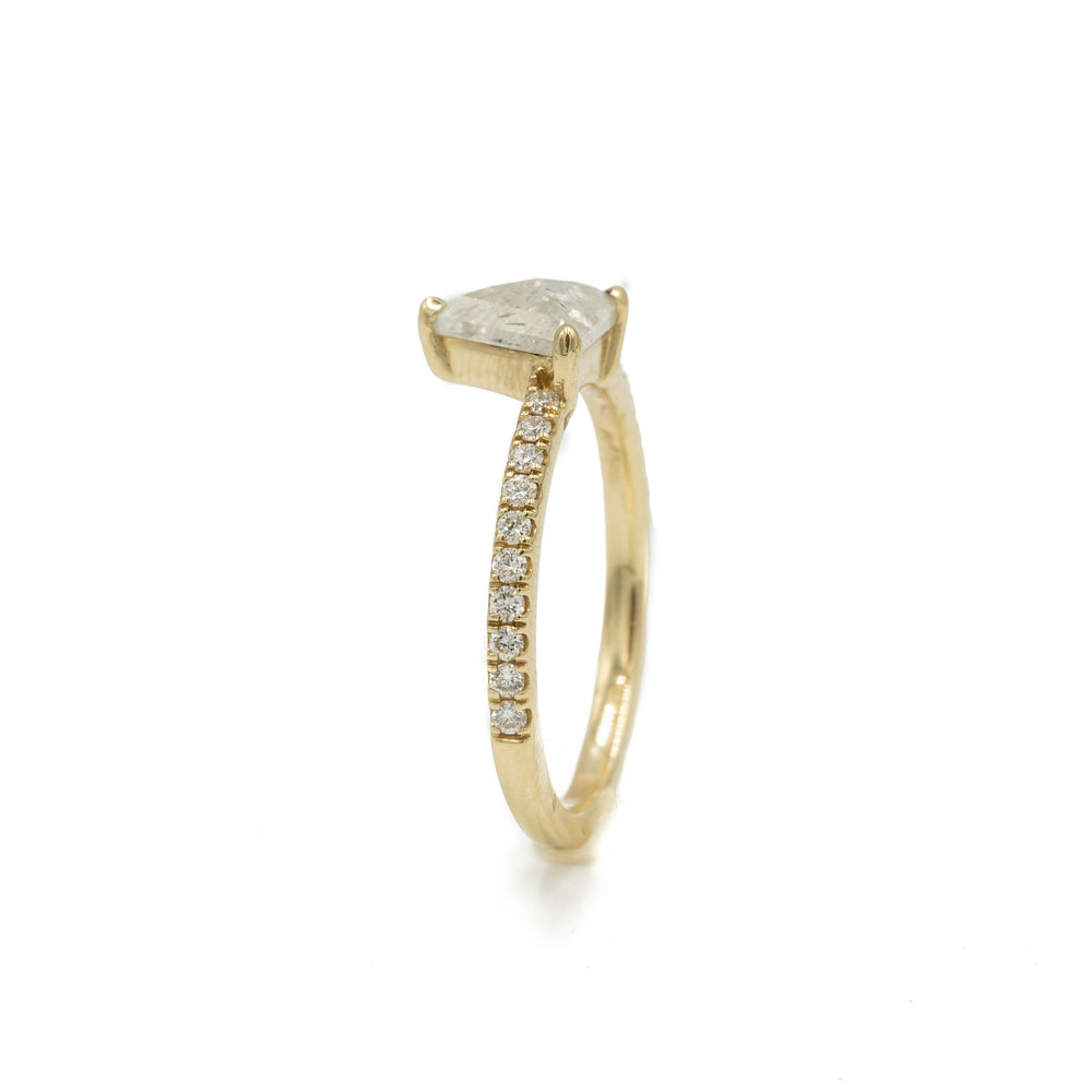 .72ct Trillion-Cut Salty Diamond Ring