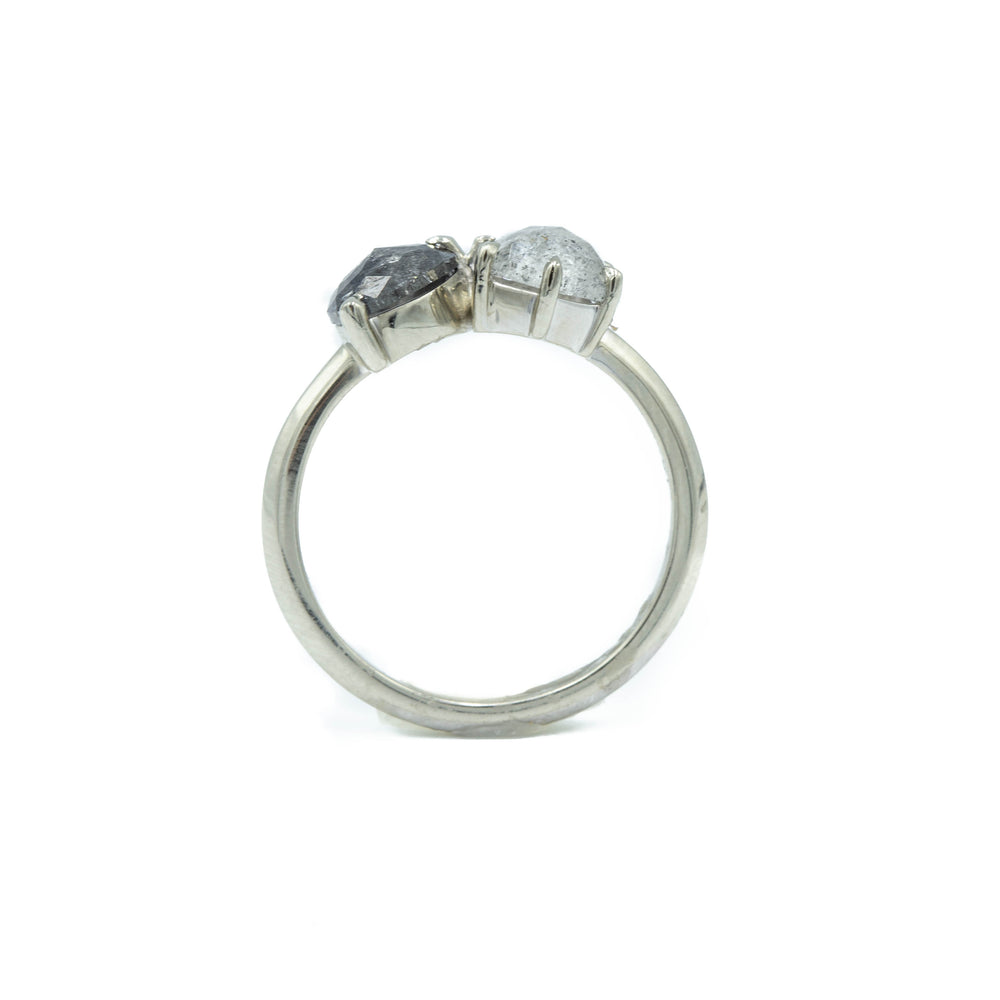 .87ct Pear & .98ct Hex-Shaped Toi De Moi Diamond Ring