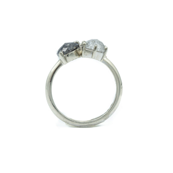 .87ct Pear & .98ct Hex-Shaped Toi De Moi Diamond Ring