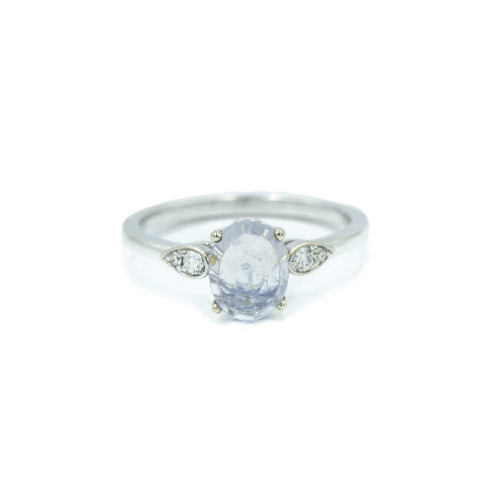 1.46ct Oval Sapphire & Diamond Ring