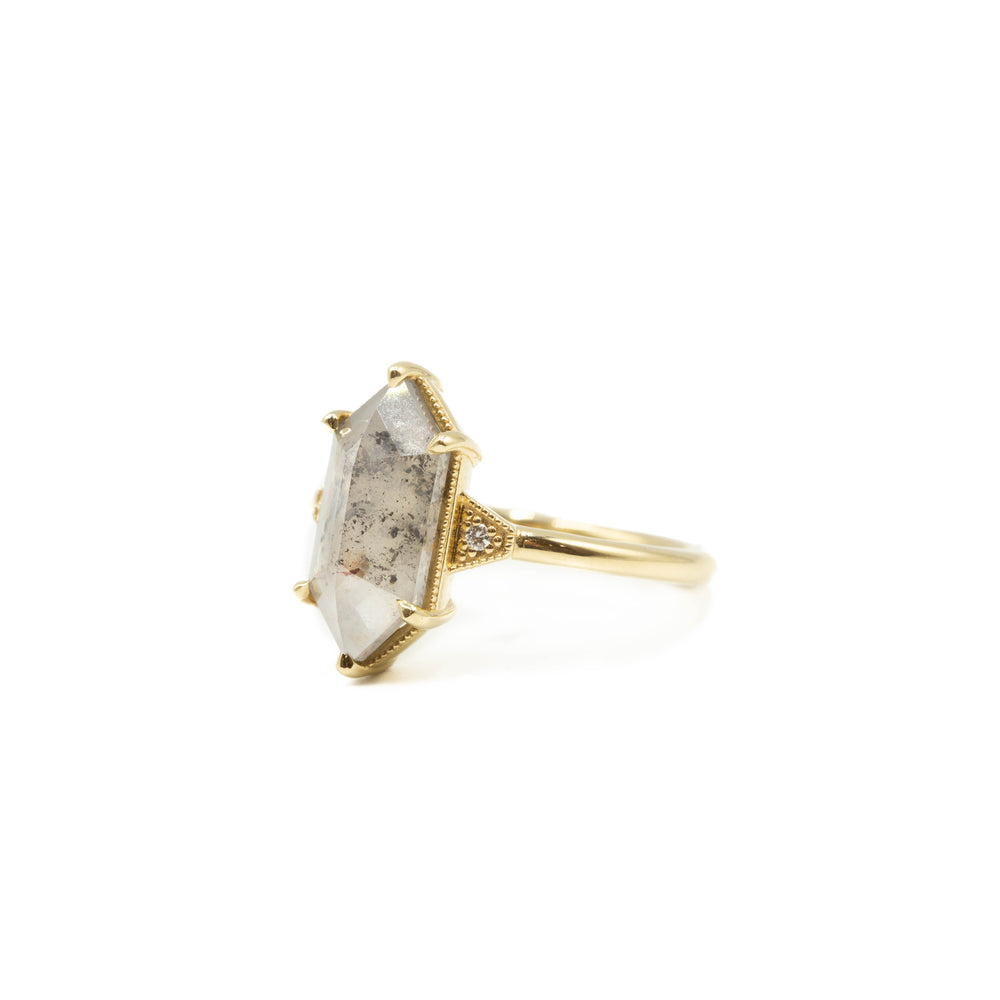 3.29ct Elongated Hex-Shaped 
