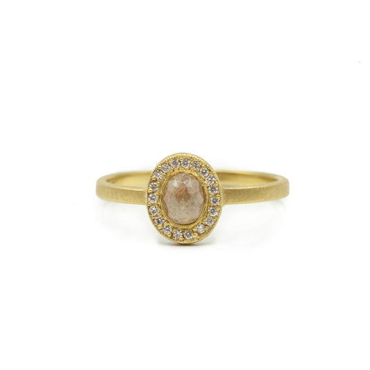 .58ct Rustic Oval Halo by Jennifer Dawes