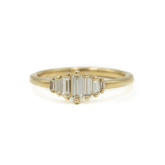 .50ctw Stepped Baguette 7-Stone Diamond Ring