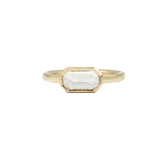 .72ct Octagonal Rose-Cut Diamond Bezel Ring