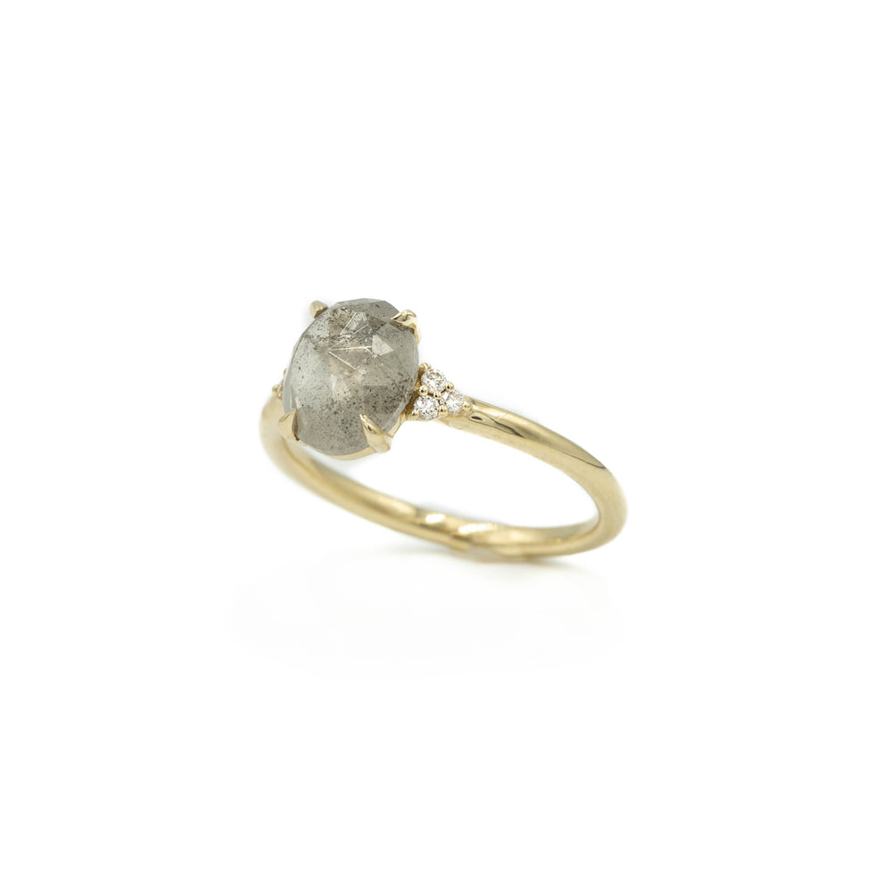 14ky 1.81ct Oval Salt & Pepper 