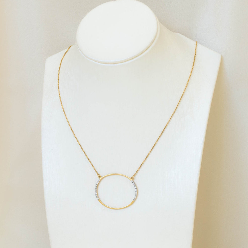 14ky Marika Oval Diamond Necklace