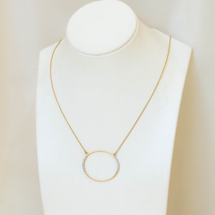 14ky Marika Oval Diamond Necklace