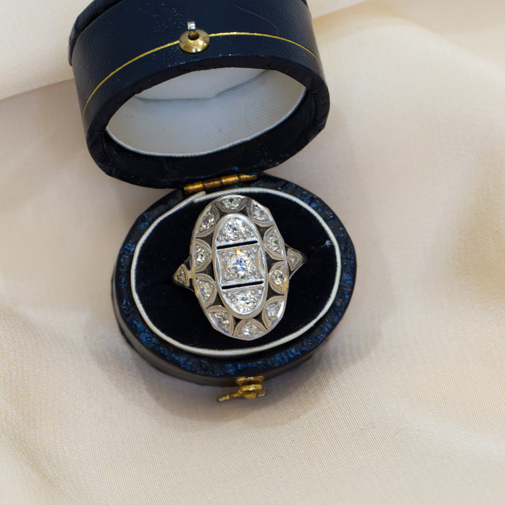 Platinum Vintage .72ctw Art Deco Ring