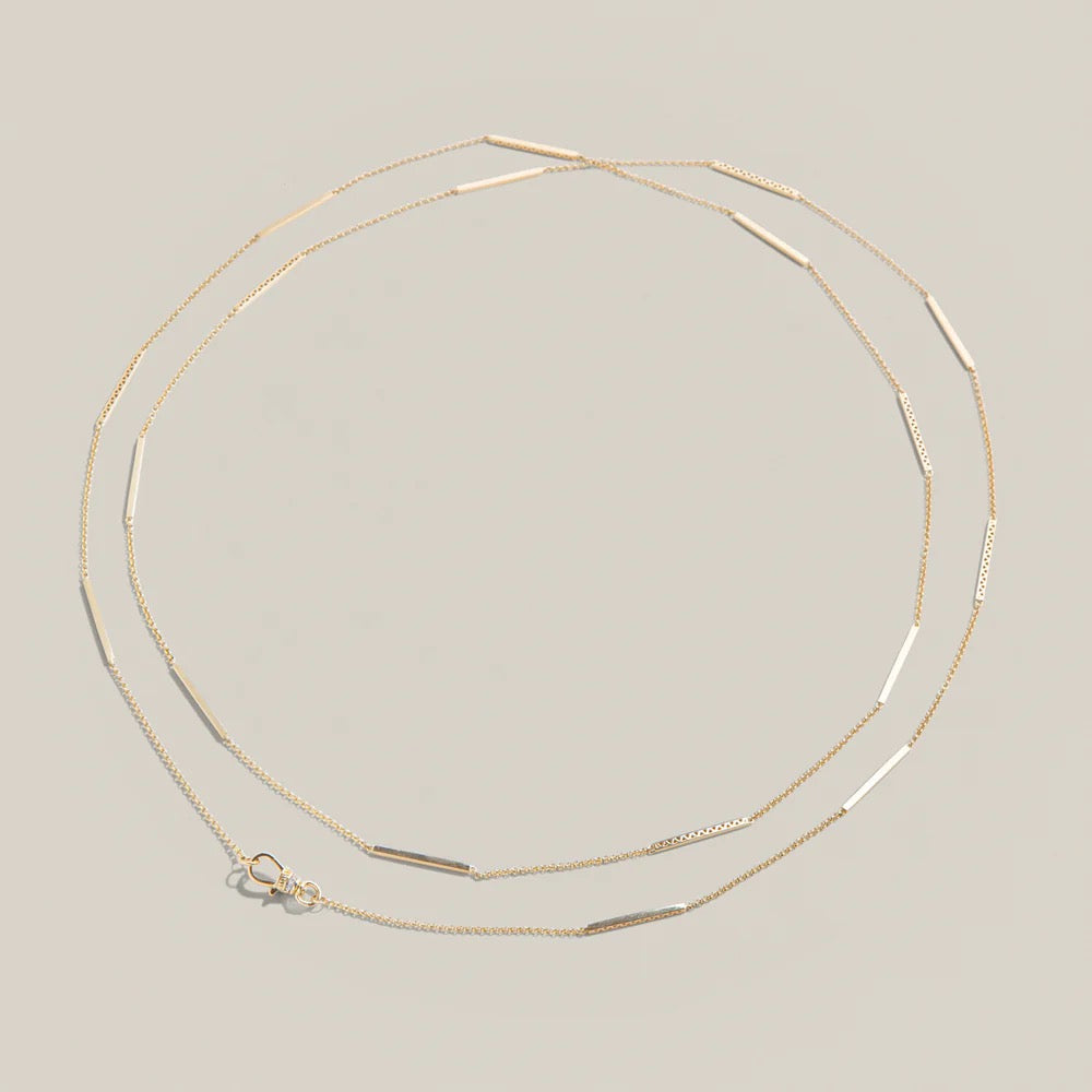 14ky Diamond Muff Necklace by Lucy Delius