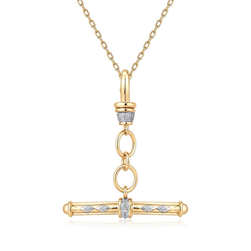 14ky .20ctw Diamond Toggle Charm