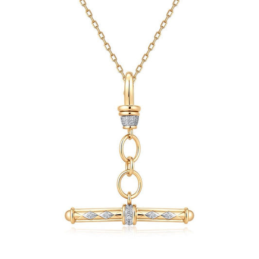 14ky .20ctw Diamond Toggle Charm