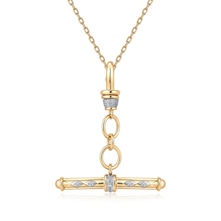 14ky .20ctw Diamond Toggle Charm