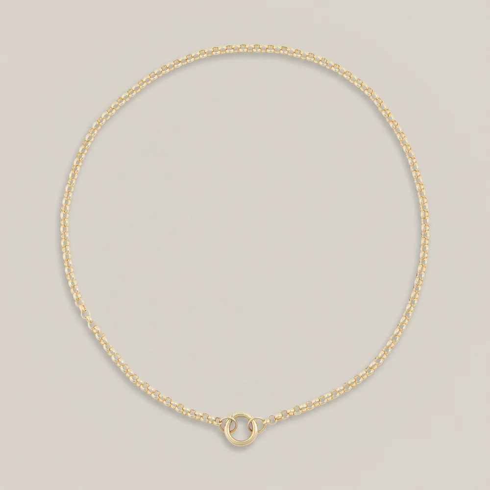 14ky Medium Belcher Chain by Lucy Delius