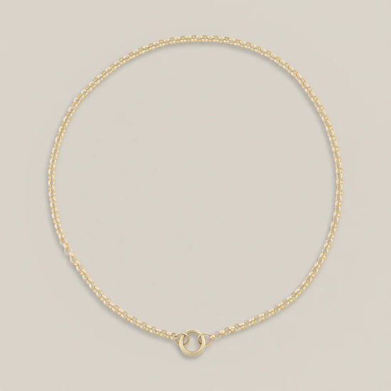 14ky Medium Belcher Chain by Lucy Delius