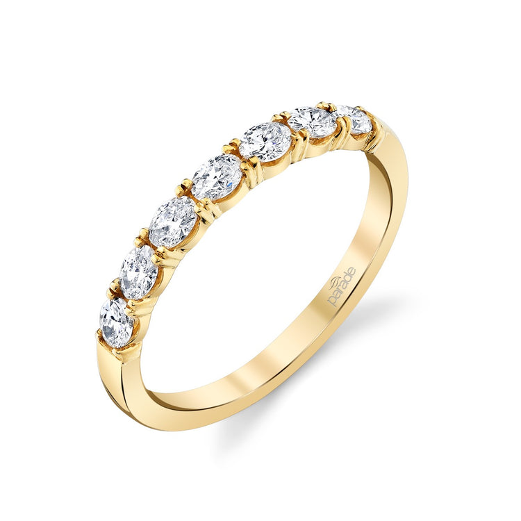 14ky .45ctw Oval East-West Diamond Band