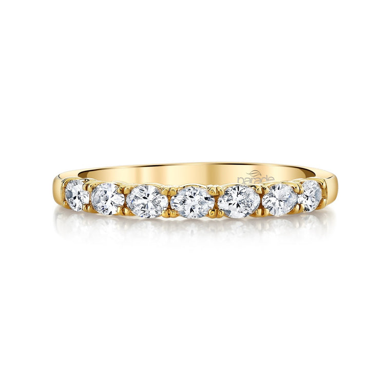 14ky .45ctw Oval East-West Diamond Band