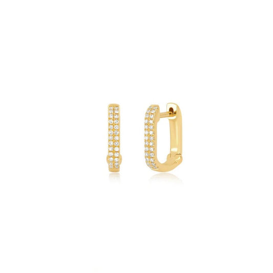 14y Diamond Lola Huggies Earrings vey EF Collection