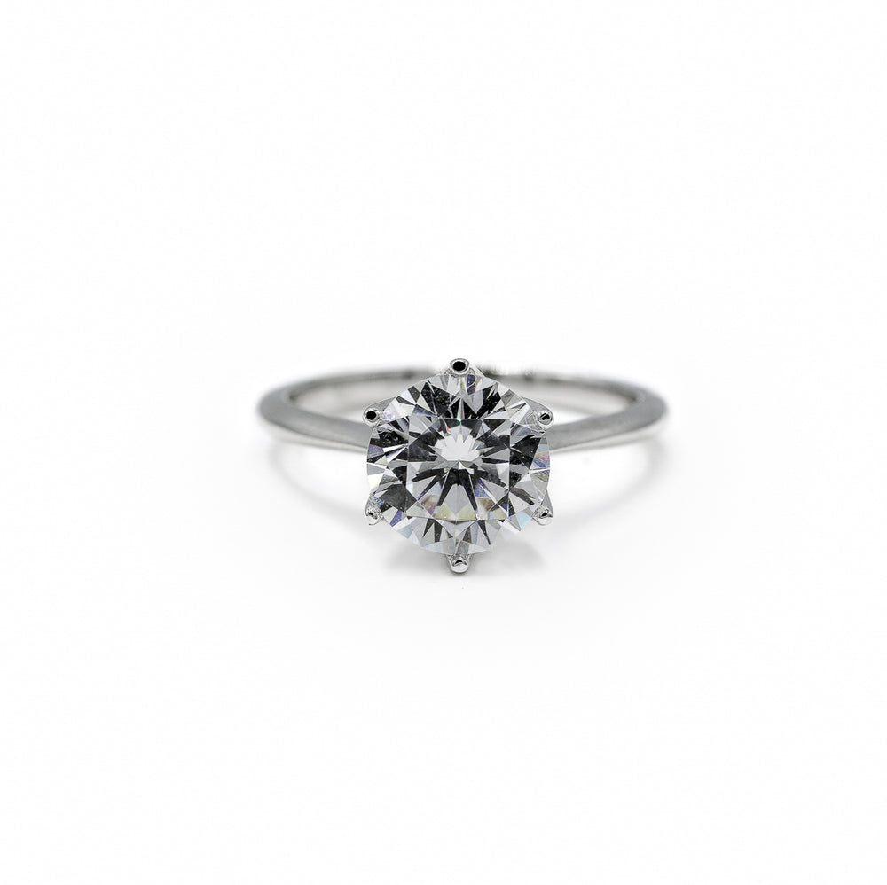 14kw .03ctw Tulip Prongs with Diamond Bridge