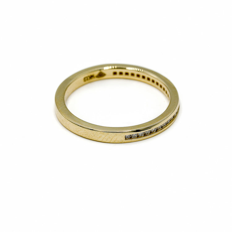 14ky .13ctw Custom Thin Channel Lab Band