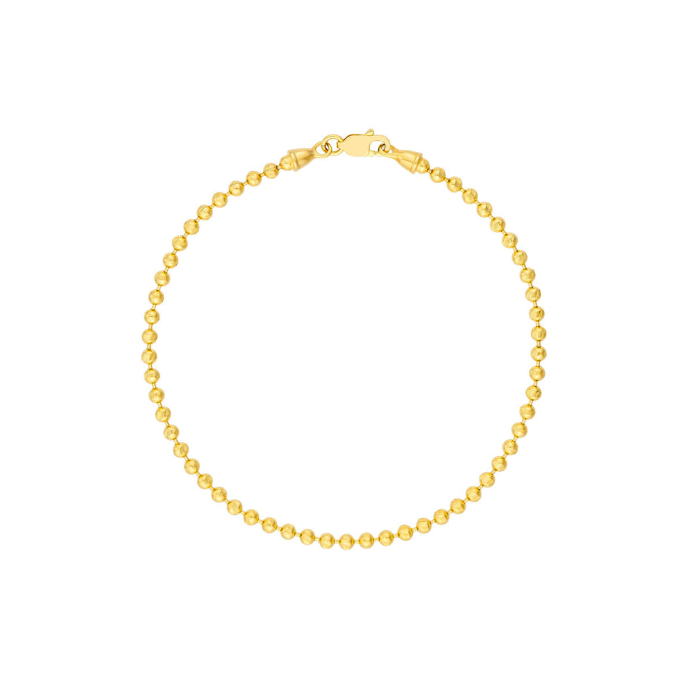14ky Beaded Gold Bracelet