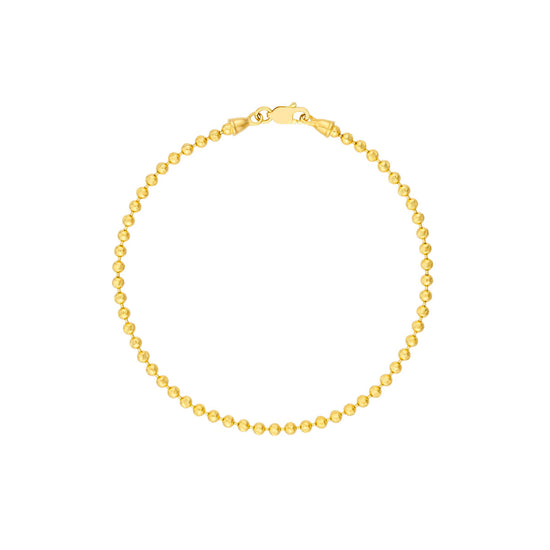 14ky Beaded Gold Bracelet