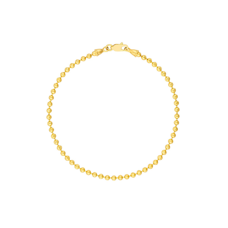 14ky Beaded Gold Bracelet