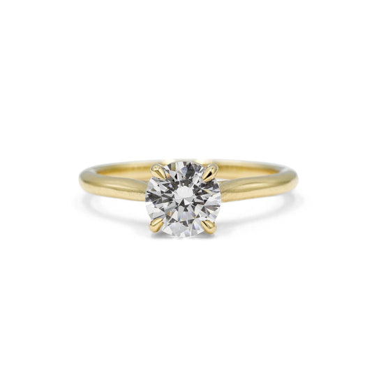 14ky Petite Diamond Engagement Ring