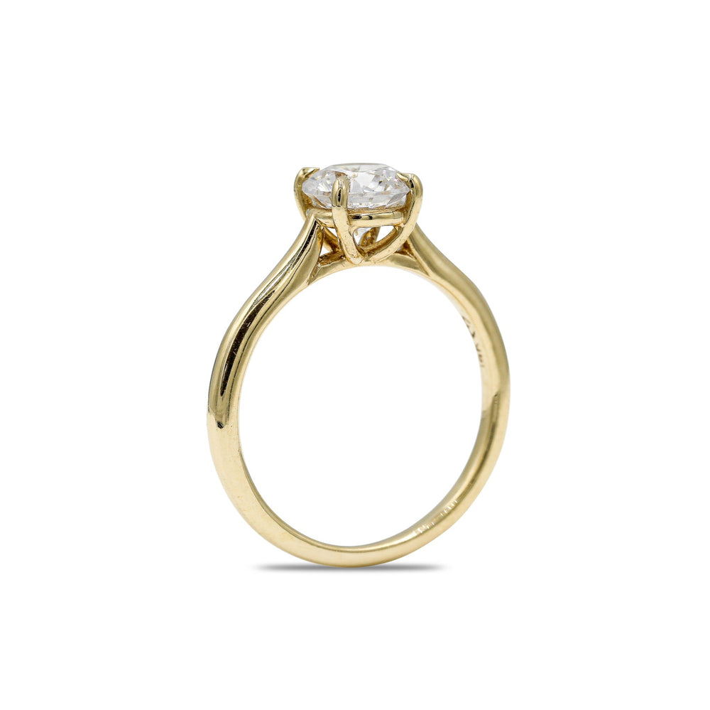 14ky Petite Diamond Engagement Ring