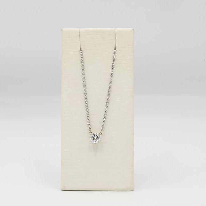 14kw .60ct Floating Diamond Necklace