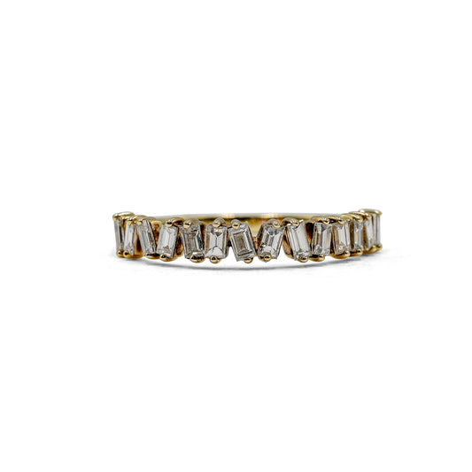 14ky .50ctw Baguette Diamond Scatter Band