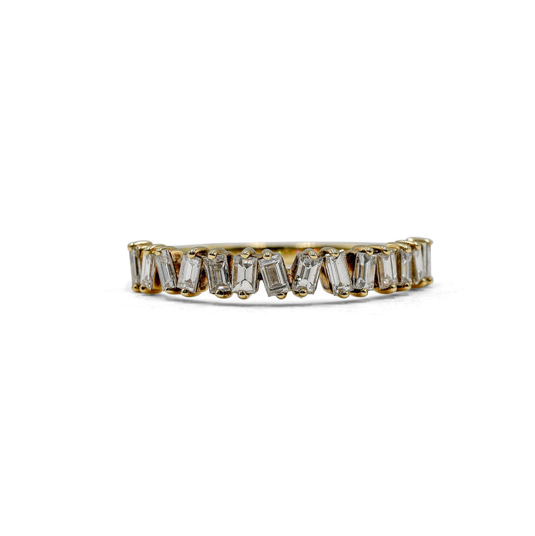 14ky .50ctw Baguette Diamond Scatter Band